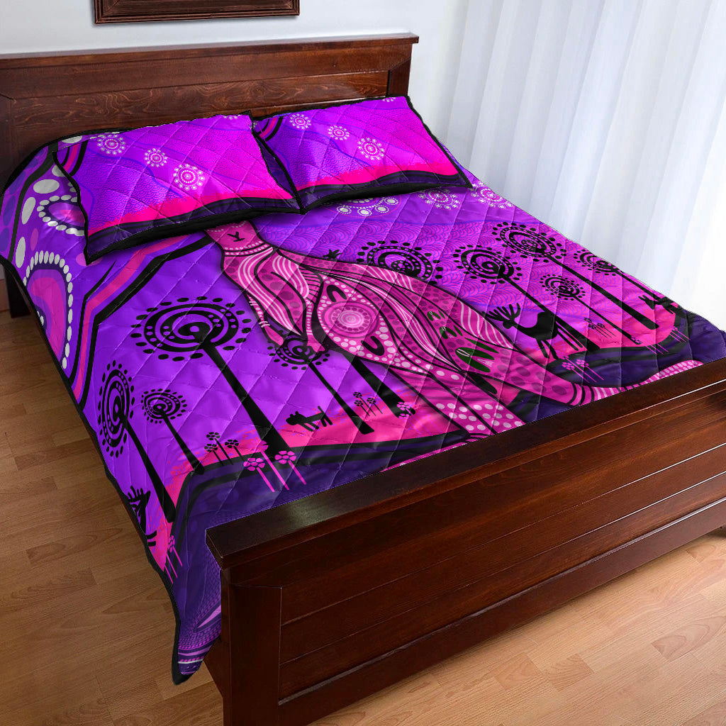 aboriginal-art-kangaroo-quilt-bed-set-indigenous-unique-vibes-purple