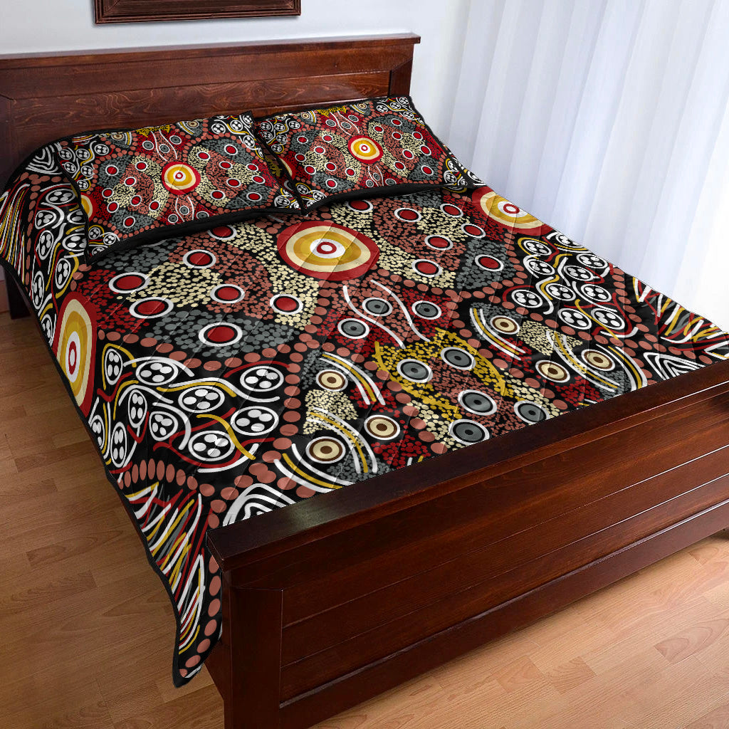 aboriginal-art-dot-vibes-quilt-bed-set-indigenous-no-1