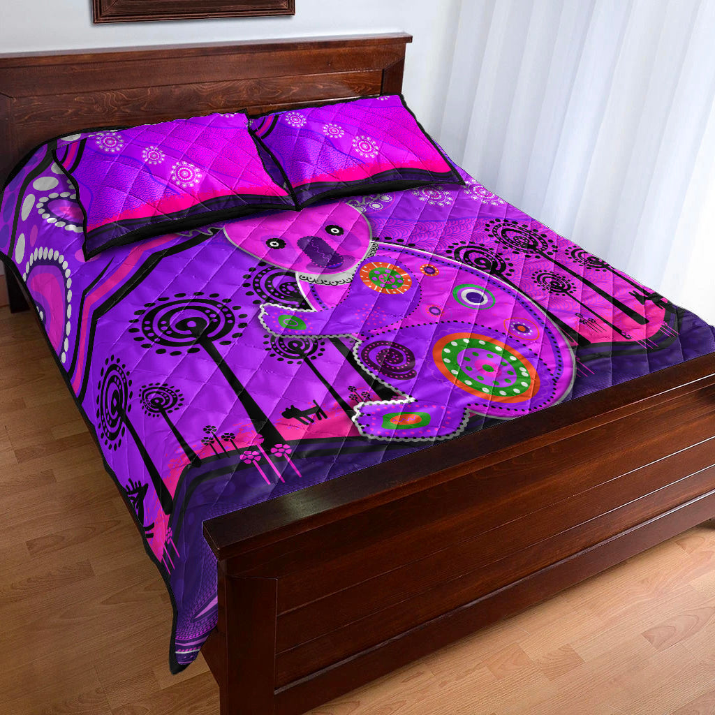 aboriginal-art-koala-quilt-bed-set-indigenous-unique-vibes-purple