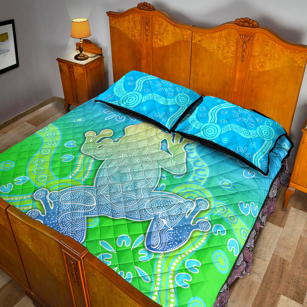 aboriginal-frog-quilt-bed-set-indigenous-simple-vibes