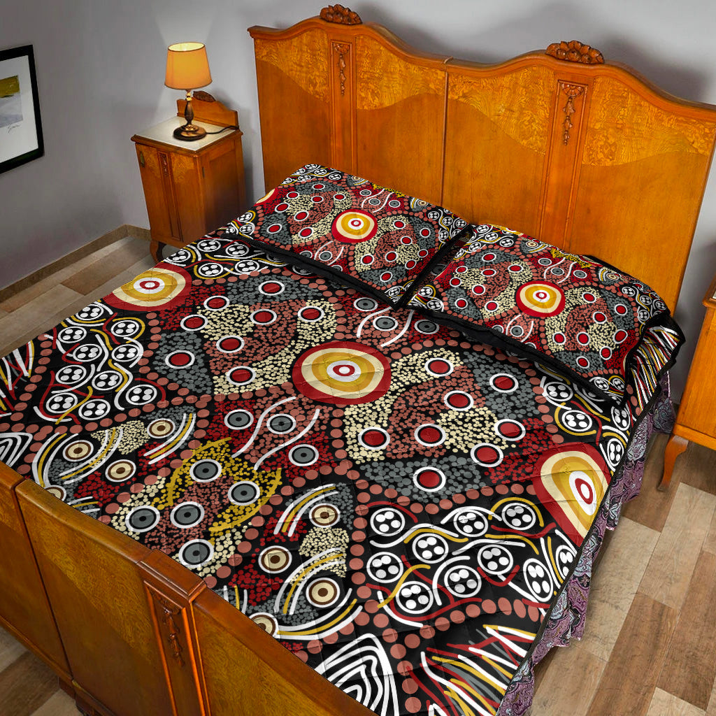 aboriginal-art-dot-vibes-quilt-bed-set-indigenous-no-1