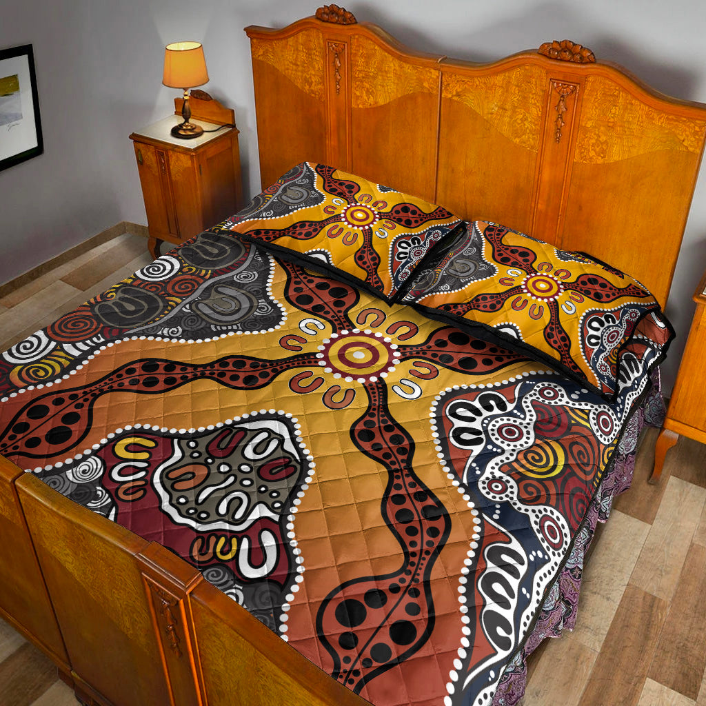 aboriginal-art-special-vibes-quilt-bed-set-indigenous