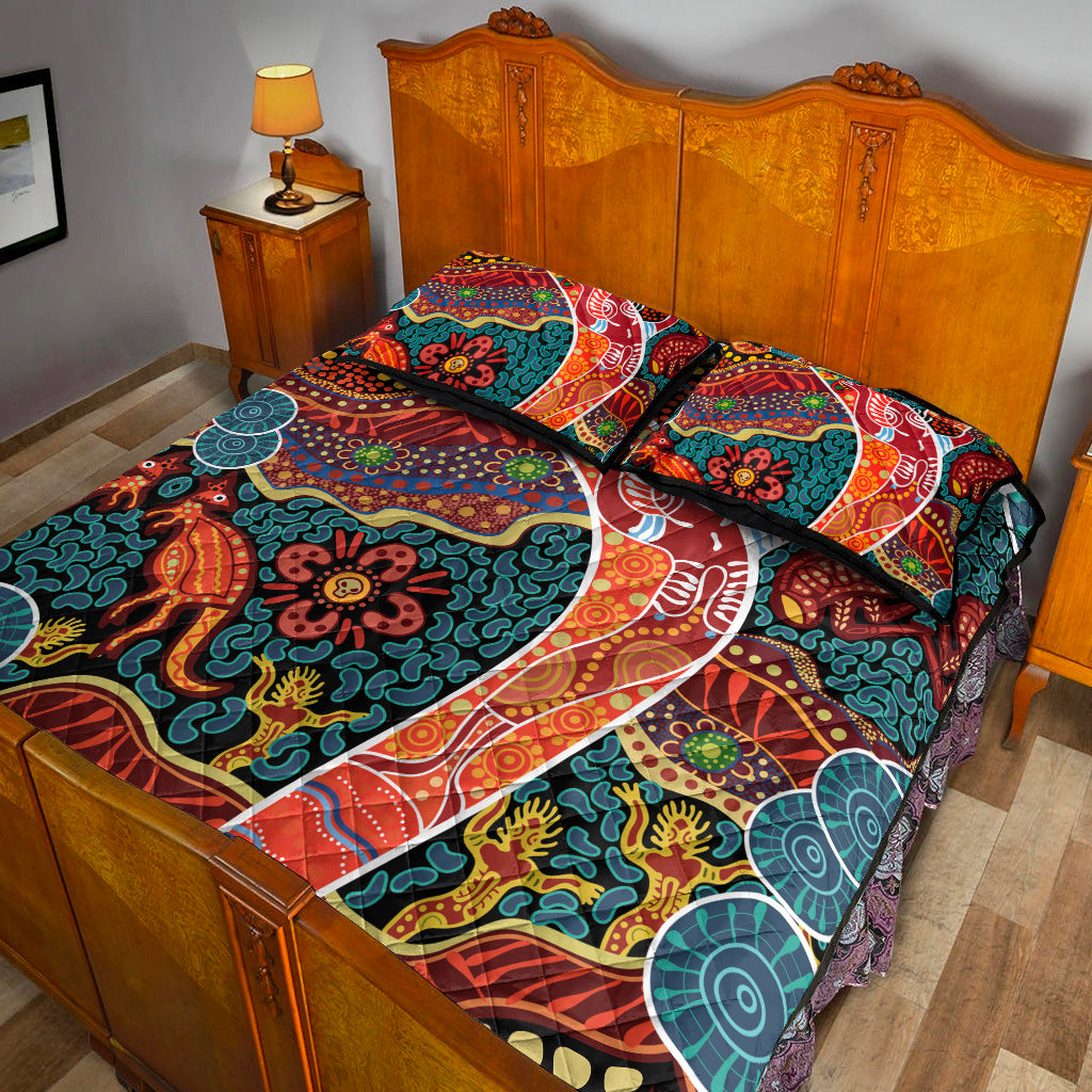 aboriginal-boomerang-quilt-bed-set-indigenous