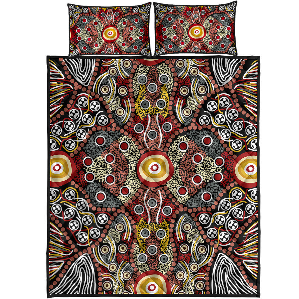 aboriginal-art-dot-vibes-quilt-bed-set-indigenous-no-1