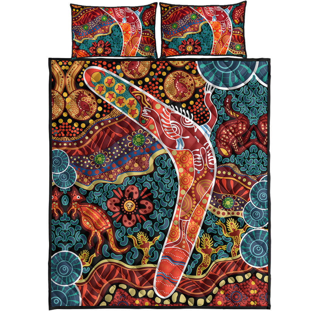 aboriginal-boomerang-quilt-bed-set-indigenous