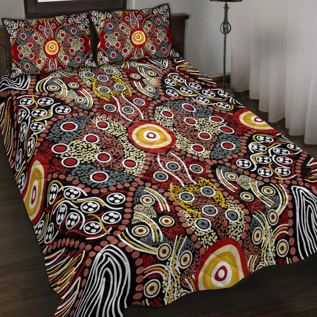 aboriginal-art-dot-vibes-quilt-bed-set-indigenous-no-1