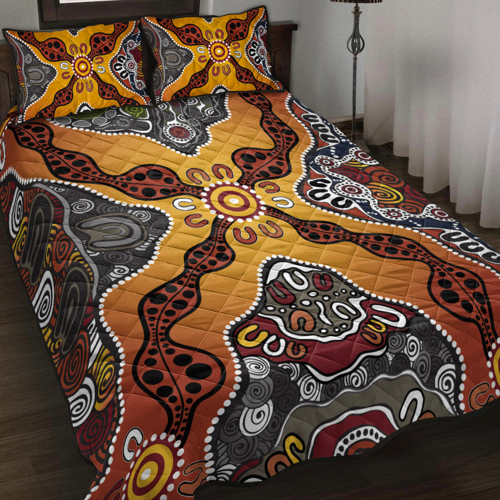 aboriginal-art-special-vibes-quilt-bed-set-indigenous