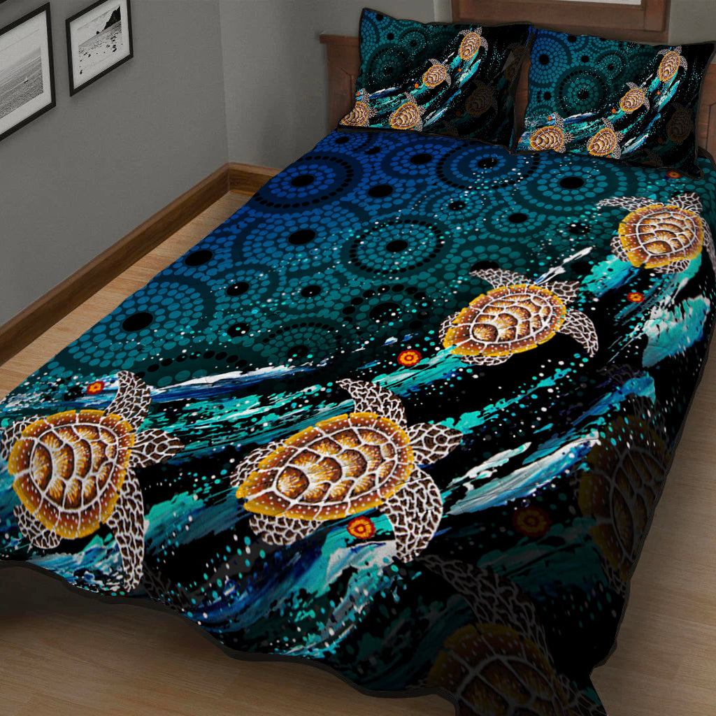 turtle-quilt-bedding-set-aboriginal-no-4