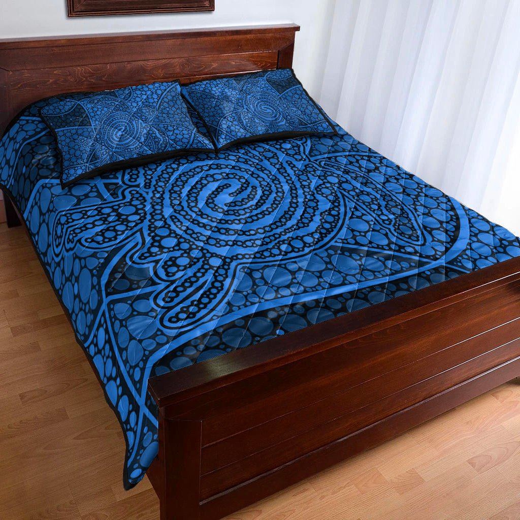 turtle-quilt-bedding-set-aboriginal-blue-style