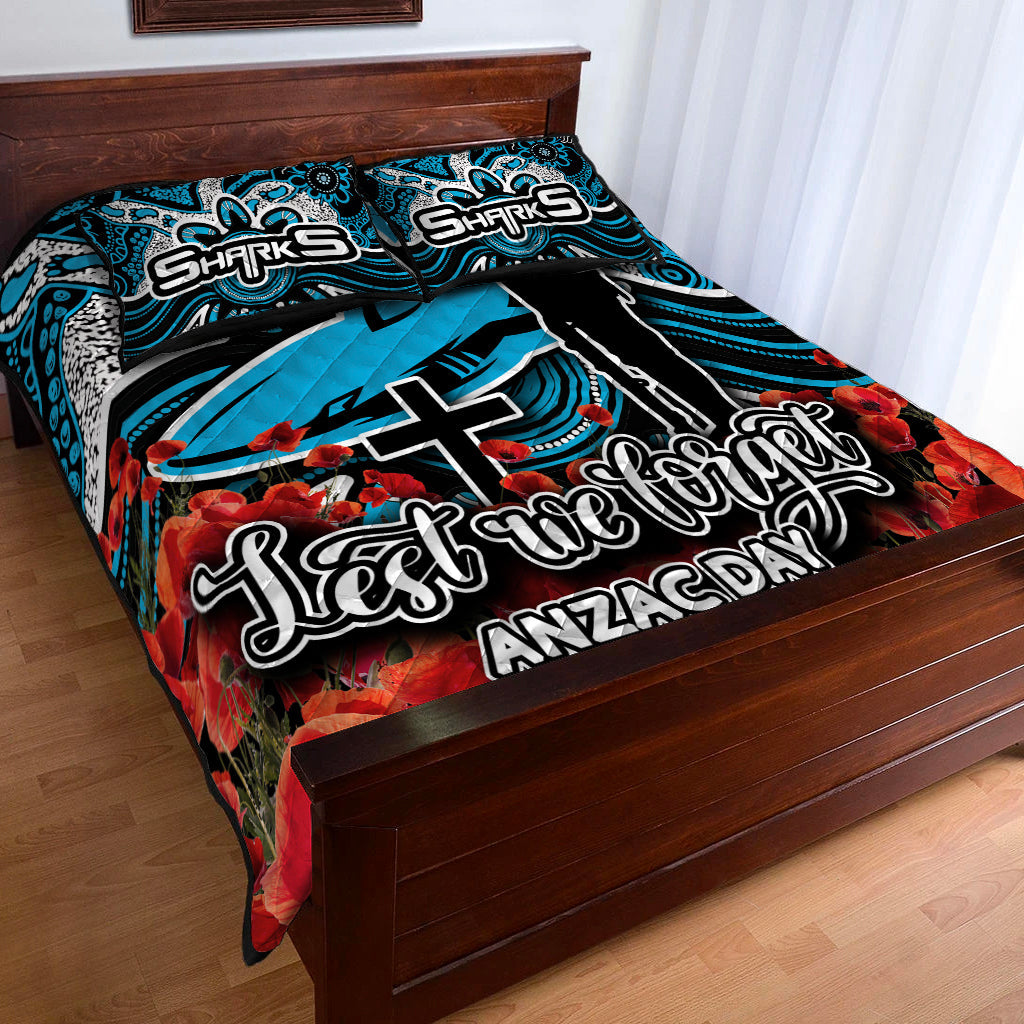 sharks-quilt-bed-set-anzac-day-poppy-flowers-with-aboriginal