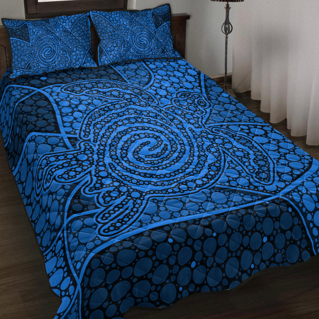 turtle-quilt-bedding-set-aboriginal-blue-style