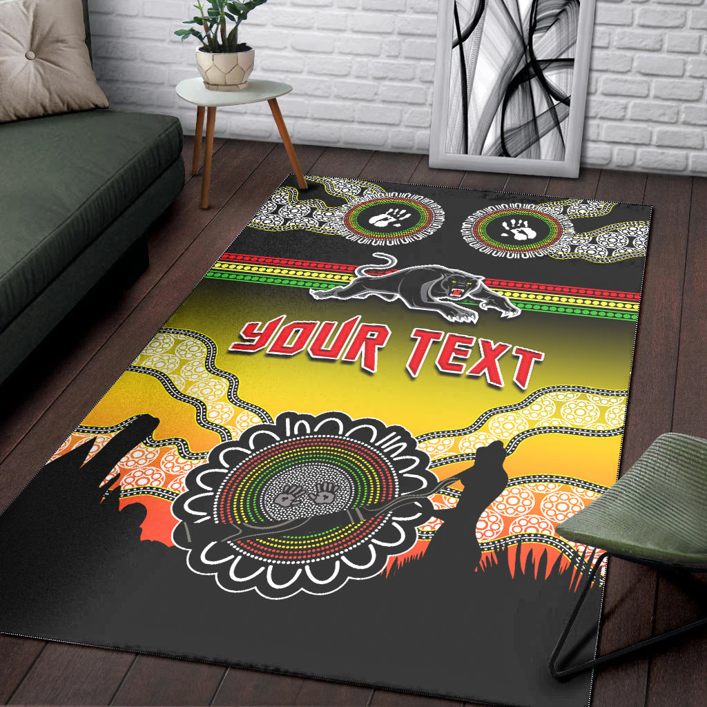 custom-personalised-panthers-area-rug-go-the-mighty-penrith-aboriginal