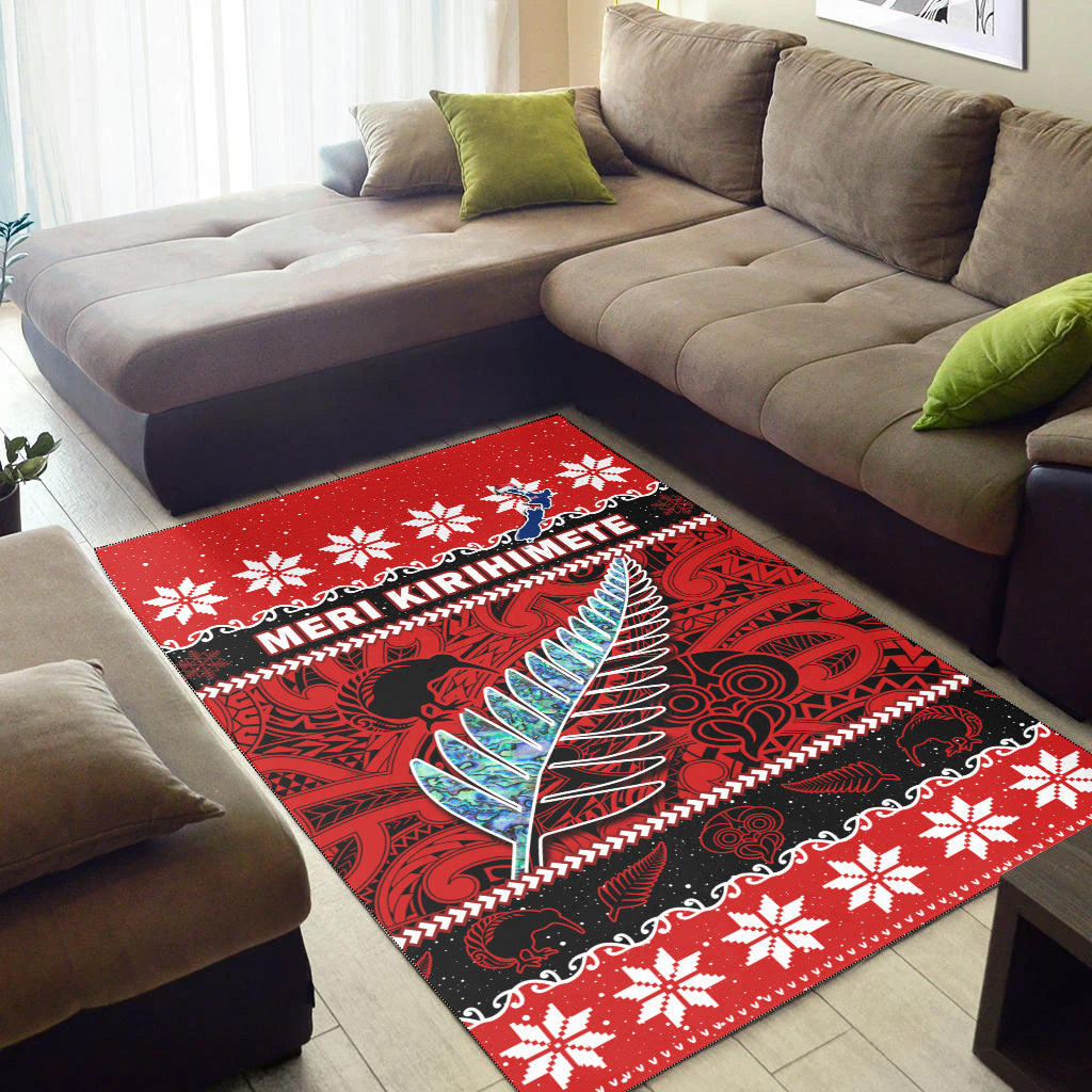 new-zealand-christmas-area-rug-paua-shell-silver-fern-meri-kirihimete