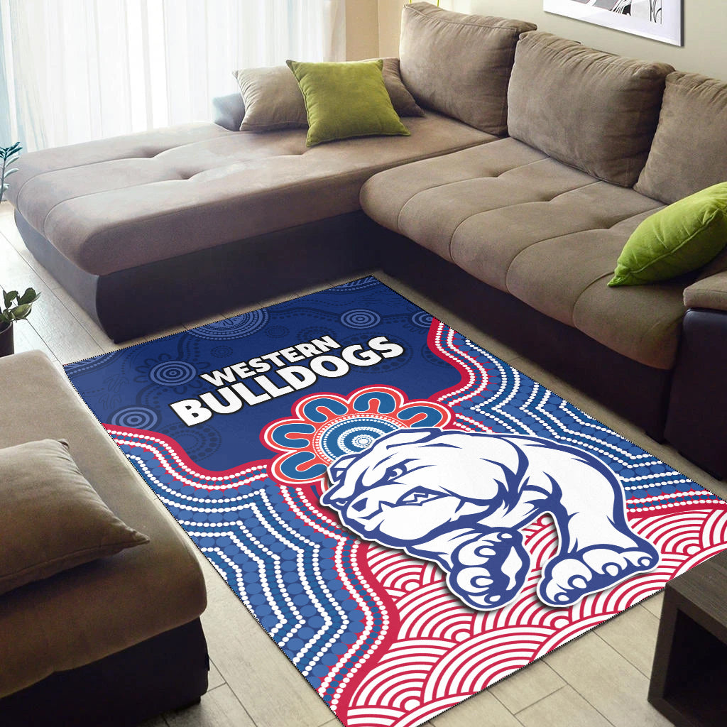 bulldogs-football-area-rug-western-doggies-aboriginal-art-ver02