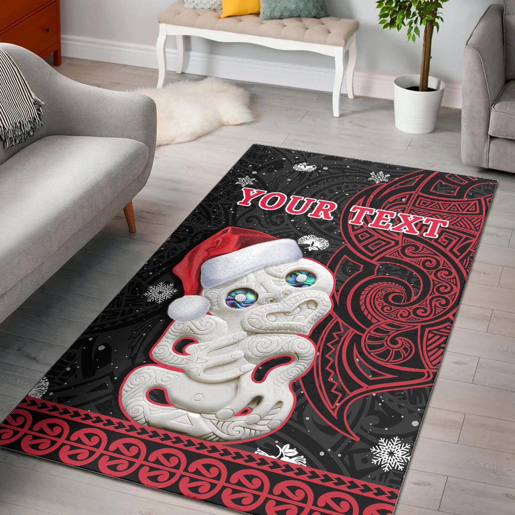 custom-personalised-new-zealand-christmas-area-rug-hei-tiki-red-pohutukawa-meri-kirihimete