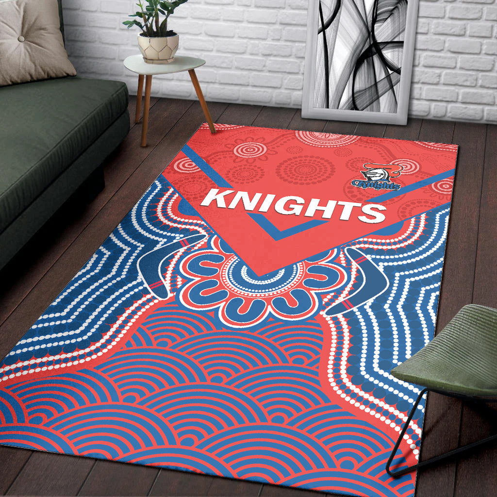 knights-rugby-area-rug-novocastrians-1987-aboriginal-art-ver01