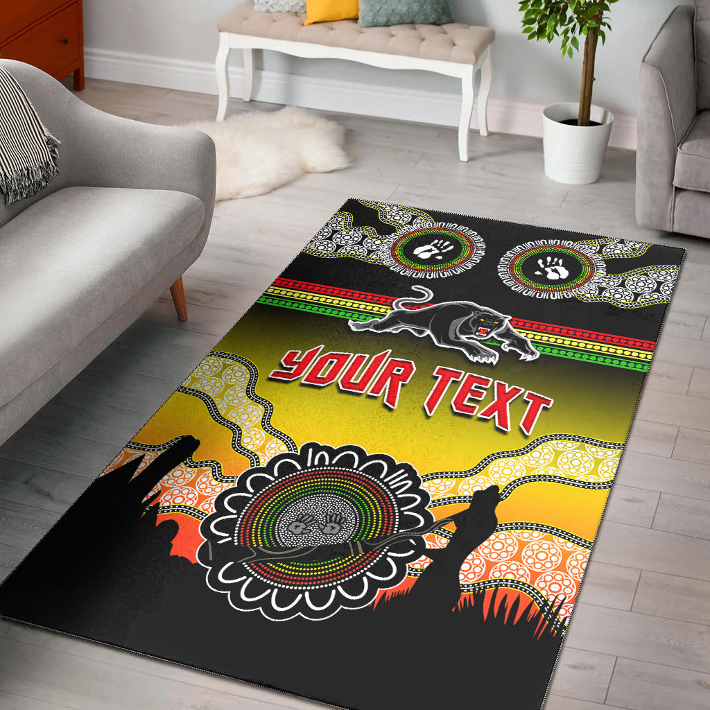 custom-personalised-panthers-area-rug-go-the-mighty-penrith-aboriginal