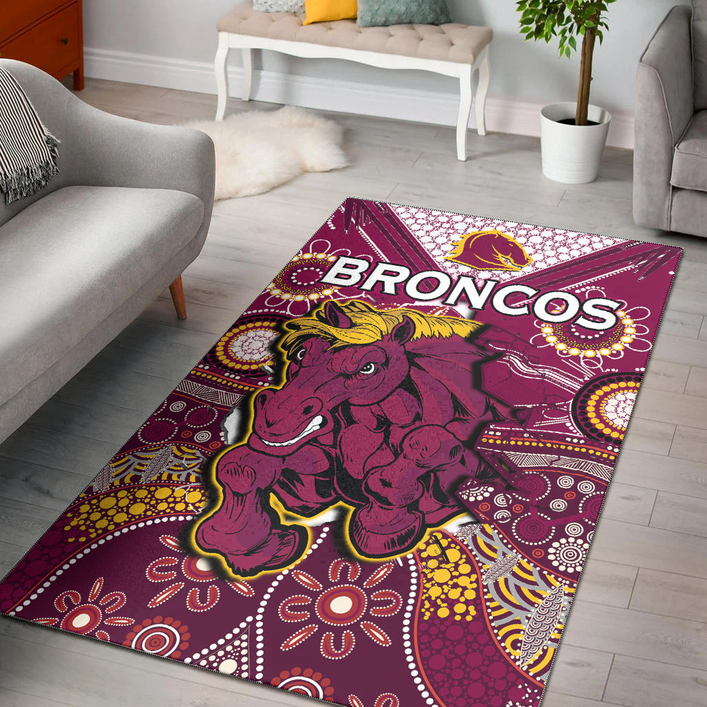 broncos-rugby-area-rug-indigenous-pattern-artsy-ver01