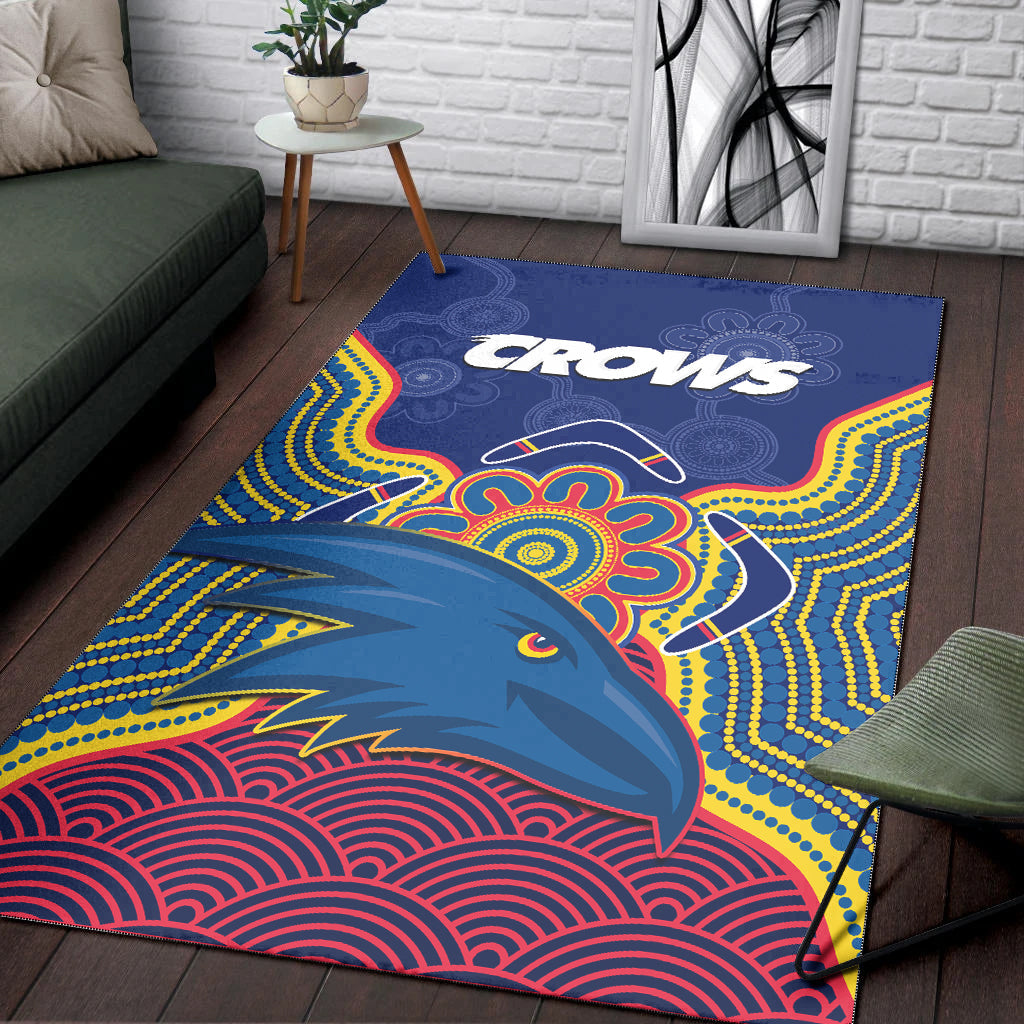 adelaide-football-area-rug-crows-aboriginal-art