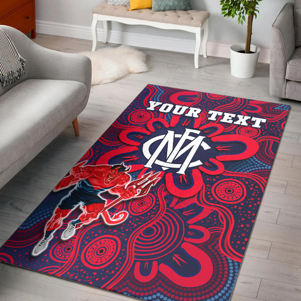 custom-personalised-demons-football-2022-area-rug-australian-aboriginal-dot-painting-ver01