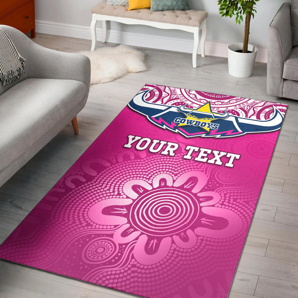 custom-personalised-cowboys-rugby-area-rug-aboriginal-pattern-pink-version