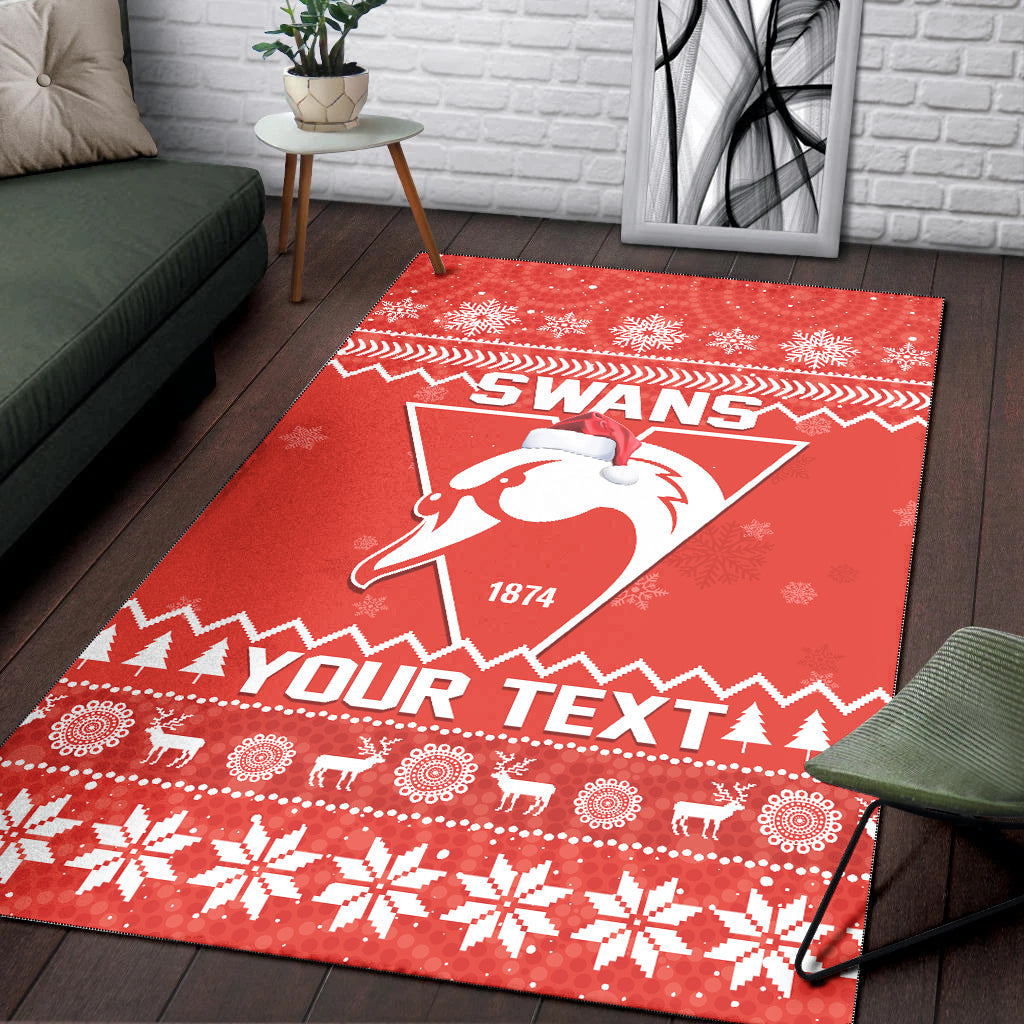 custom-personalised-swans-football-christmas-area-rug-sydney-indigenous-merry-xmas