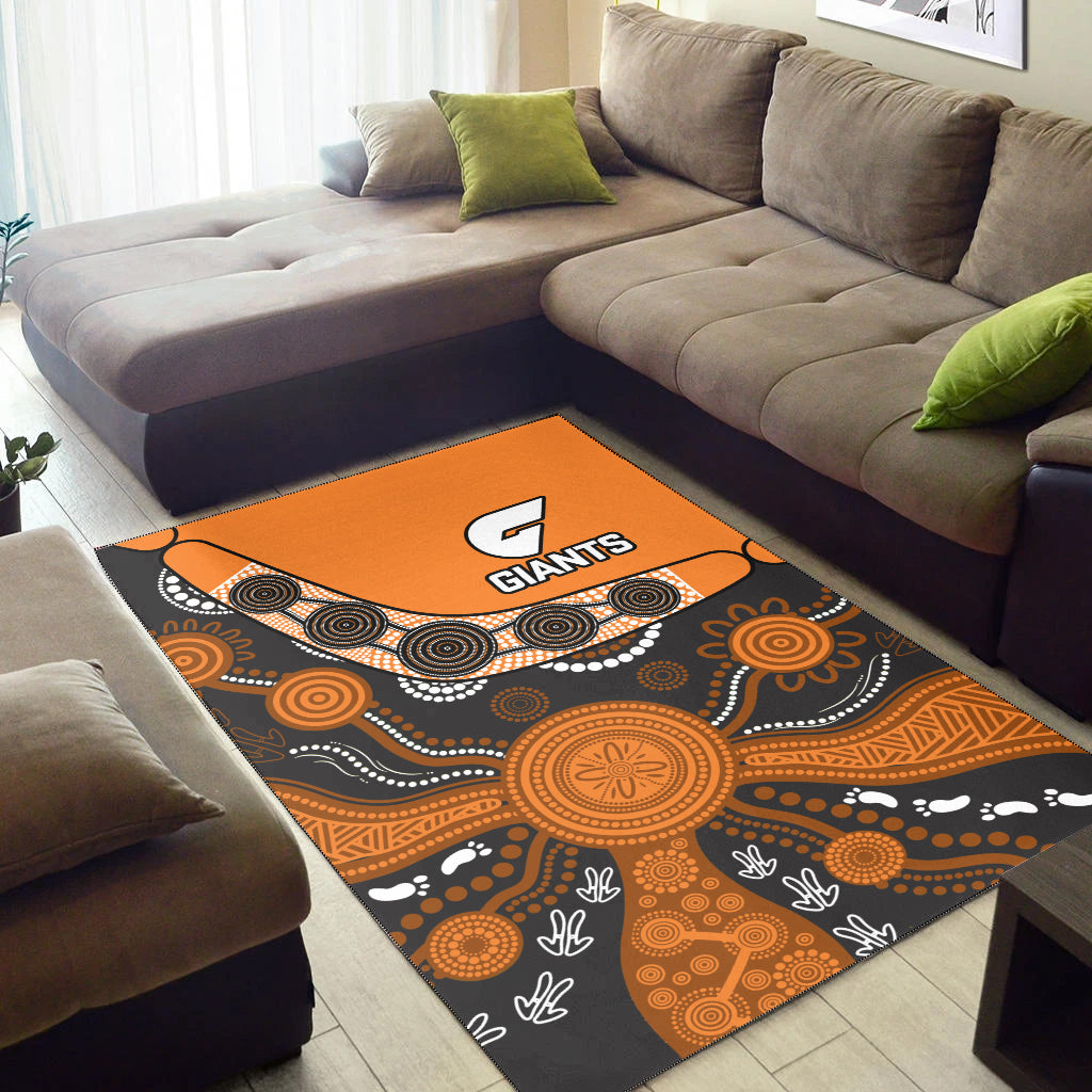 greater-western-sydney-football-area-rug-giants-2012-boomerang-indigenous-pattern