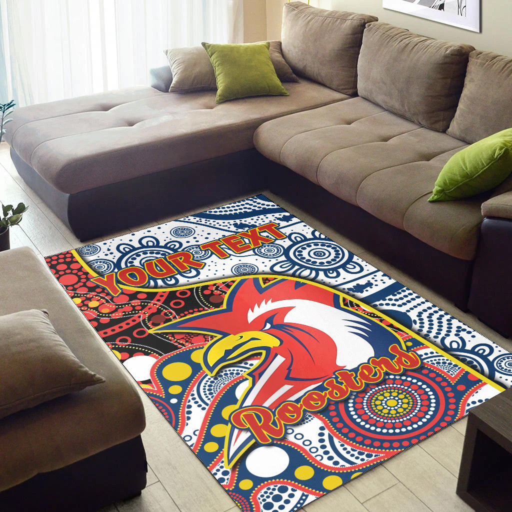 custom-personalised-roosters-rugby-area-rug-easts-1908-aboriginal-artsy-premiers-ver02