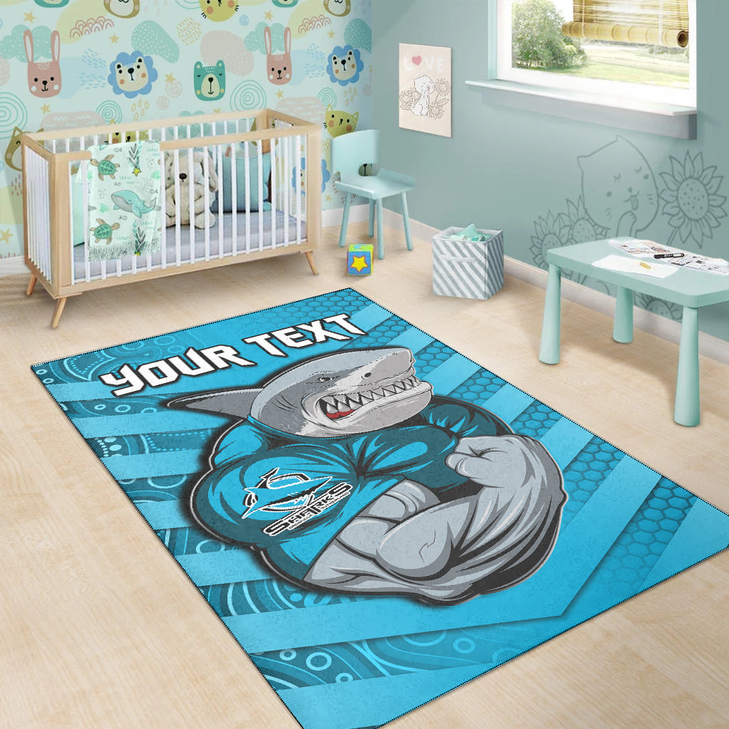 custom-personalised-sharks-rugby-area-rug-go-sharkies-aboriginal-sporty-version