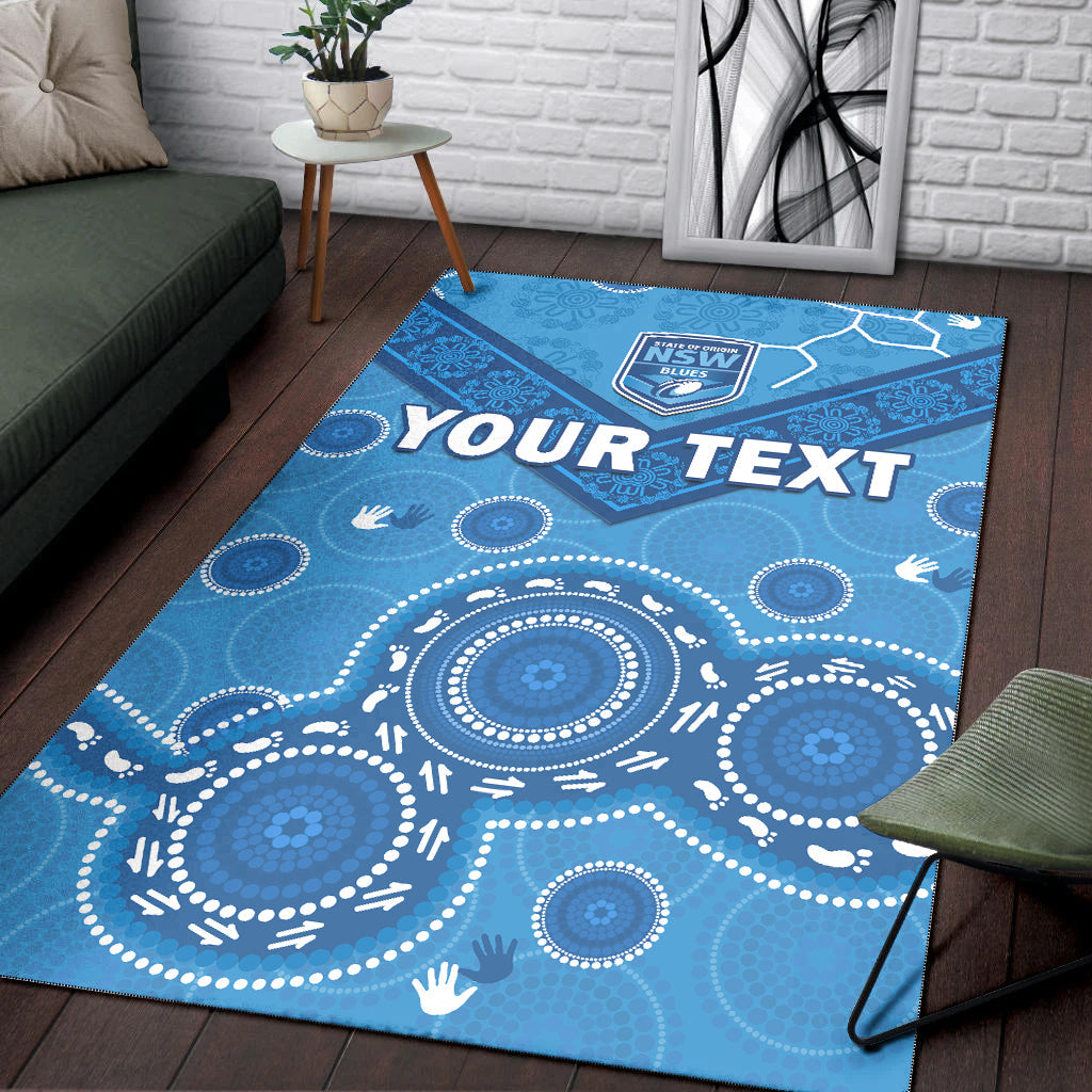 custom-personalised-nsw-blues-rugby-area-rug-new-south-wales-aboriginal-dot-painting-unique-version