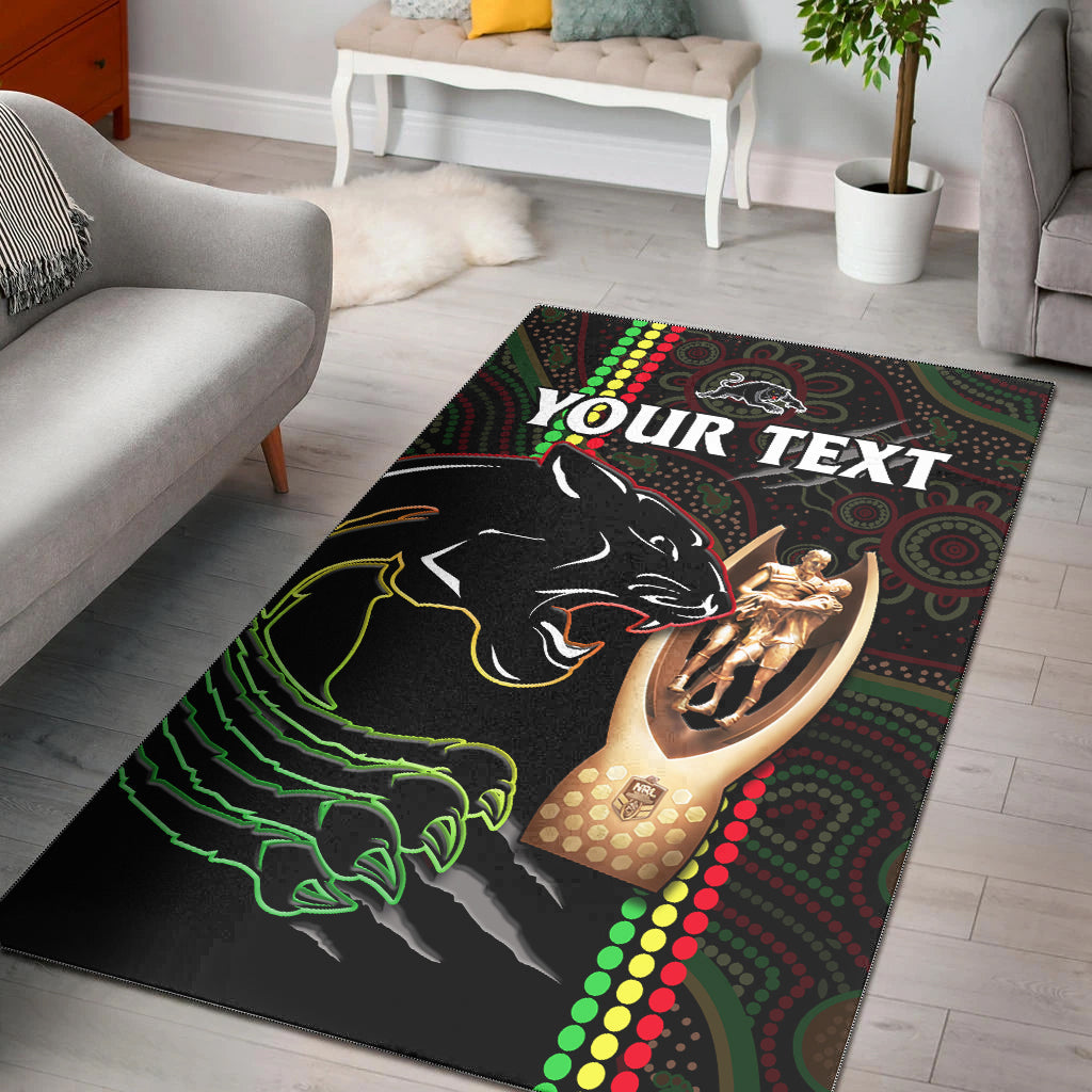 custom-personalised-panthers-rugby-area-rug-the-riff-2022-premiers-aboriginal-art