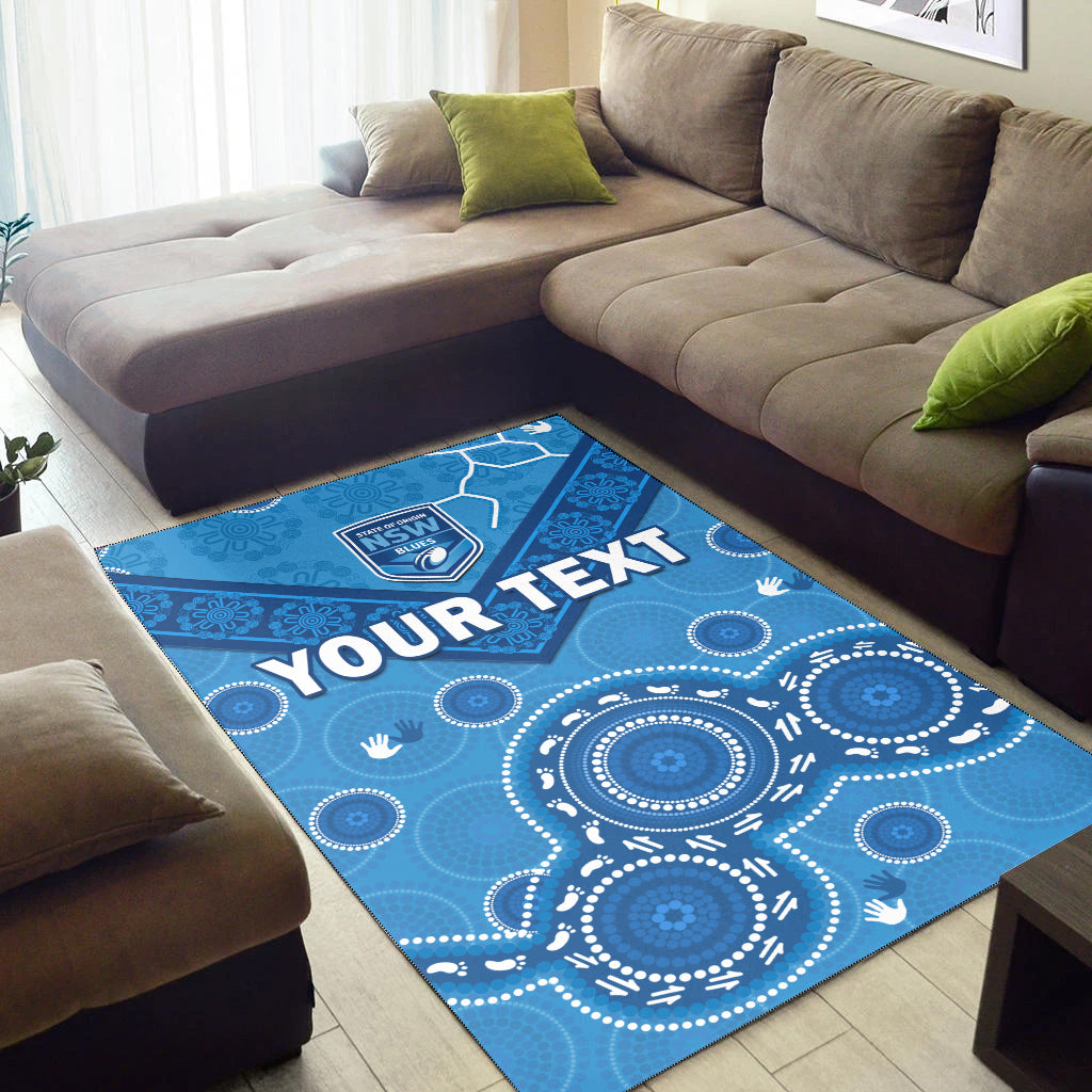 custom-personalised-nsw-blues-rugby-area-rug-new-south-wales-aboriginal-dot-painting-unique-version