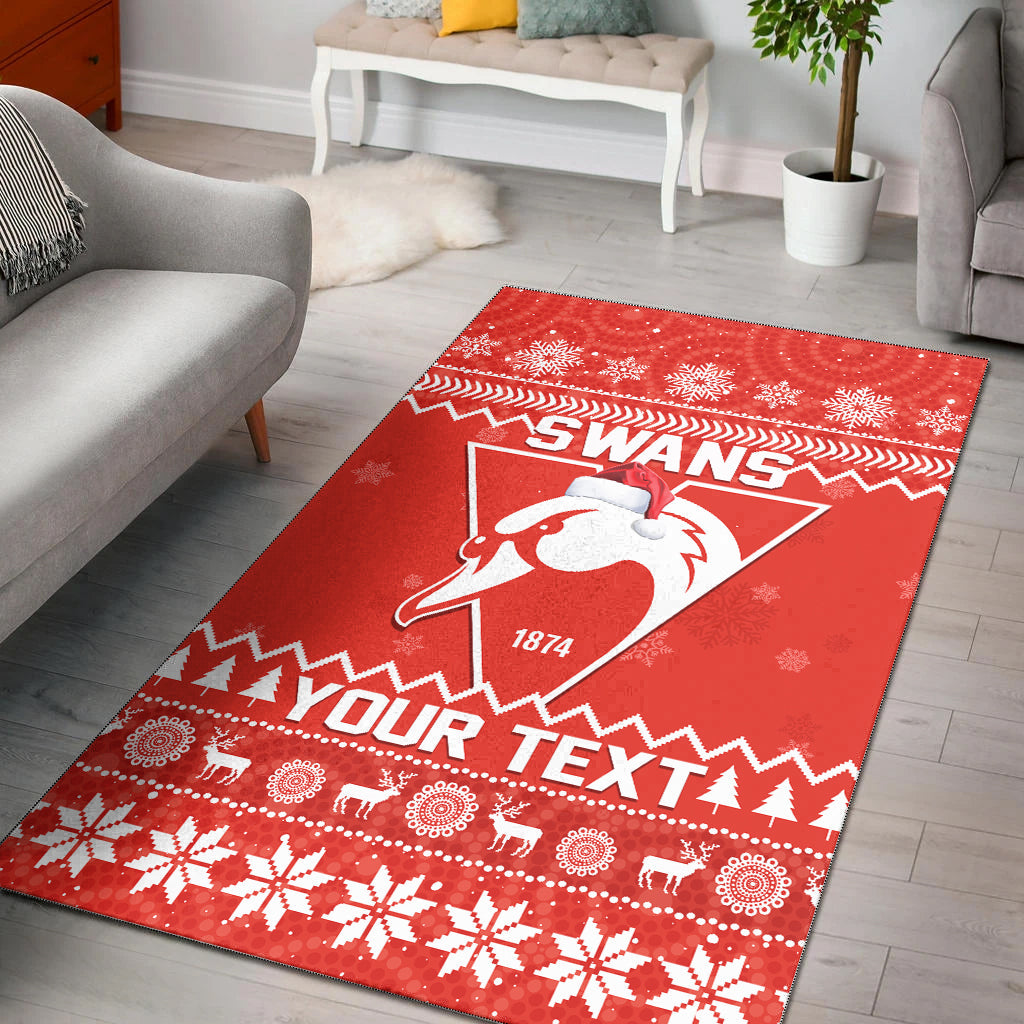 custom-personalised-swans-football-christmas-area-rug-sydney-indigenous-merry-xmas