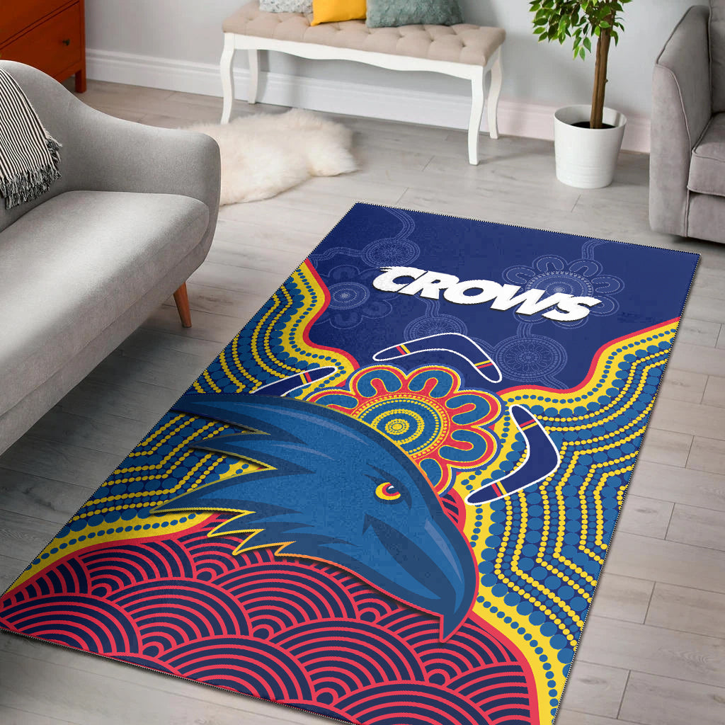 adelaide-football-area-rug-crows-aboriginal-art