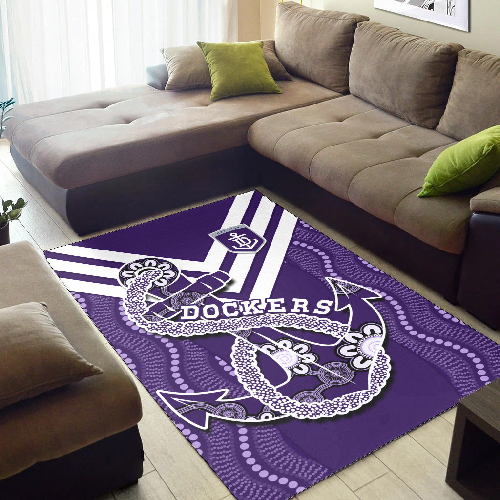 dockers-football-area-rug-fremantle-anchor-mix-aboriginal-pattern-dynamic-style