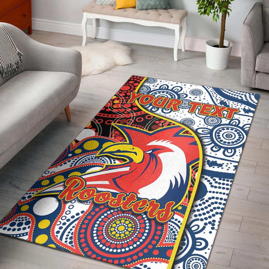 custom-personalised-roosters-rugby-area-rug-easts-1908-aboriginal-artsy-premiers-ver02