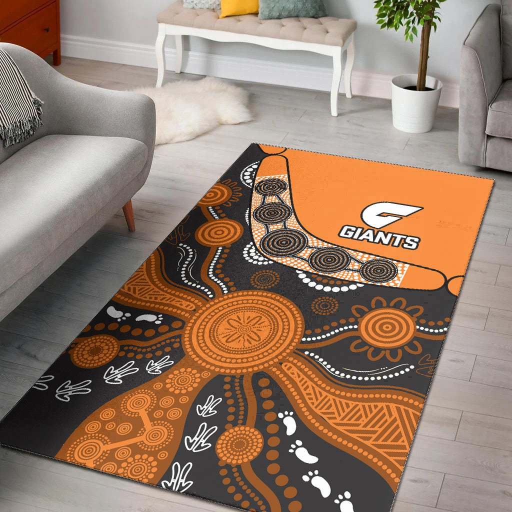 greater-western-sydney-football-area-rug-giants-2012-boomerang-indigenous-pattern