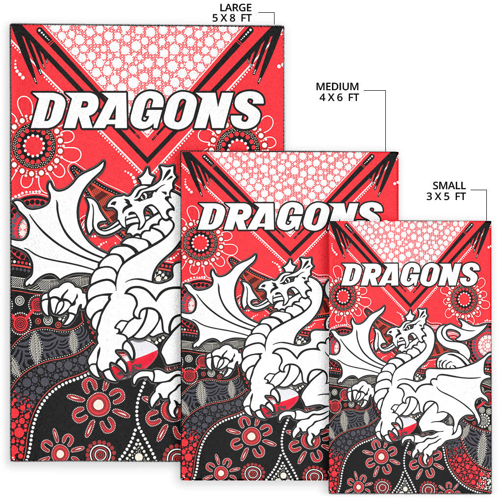 dragons-rugby-area-rug-indigenous-pattern-artsy-version