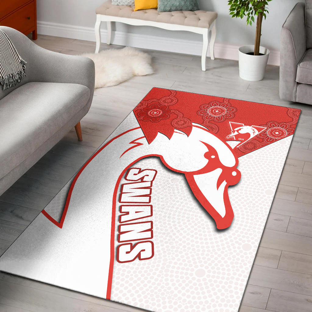 sydney-football-area-rug-swans-1874-dot-painting-artsy-ver02