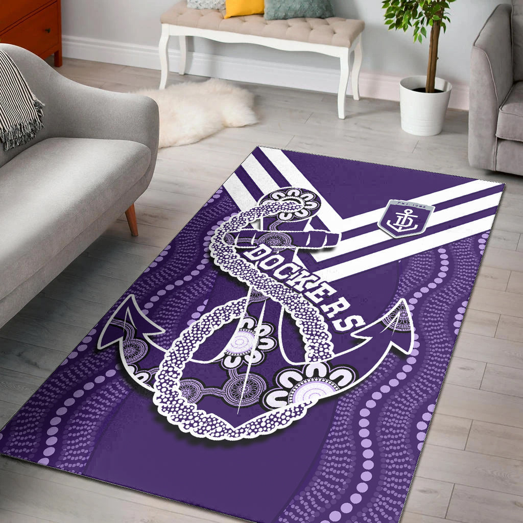 dockers-football-area-rug-fremantle-anchor-mix-aboriginal-pattern-dynamic-style