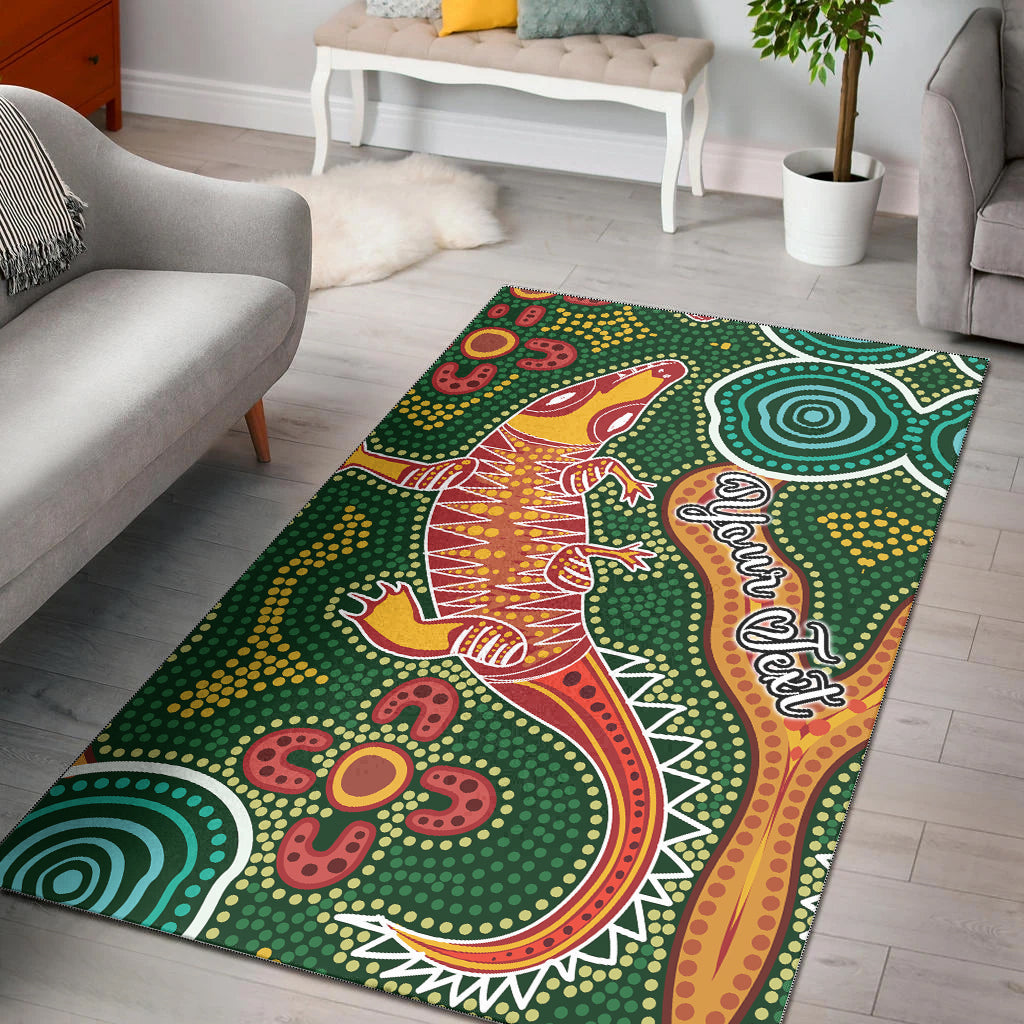 custom-personalised-aboriginal-art-crocodile-area-rug-you-are-number-one