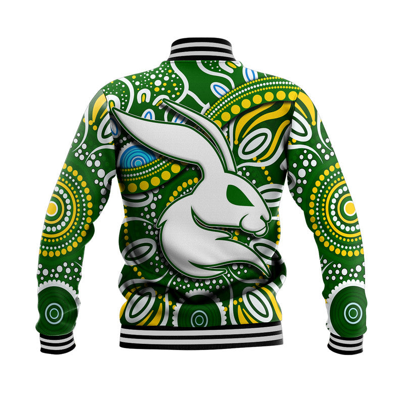 Rabbitohs Baseball Jacket Rabbitohs Aboriginal Dreamtime Style LT9