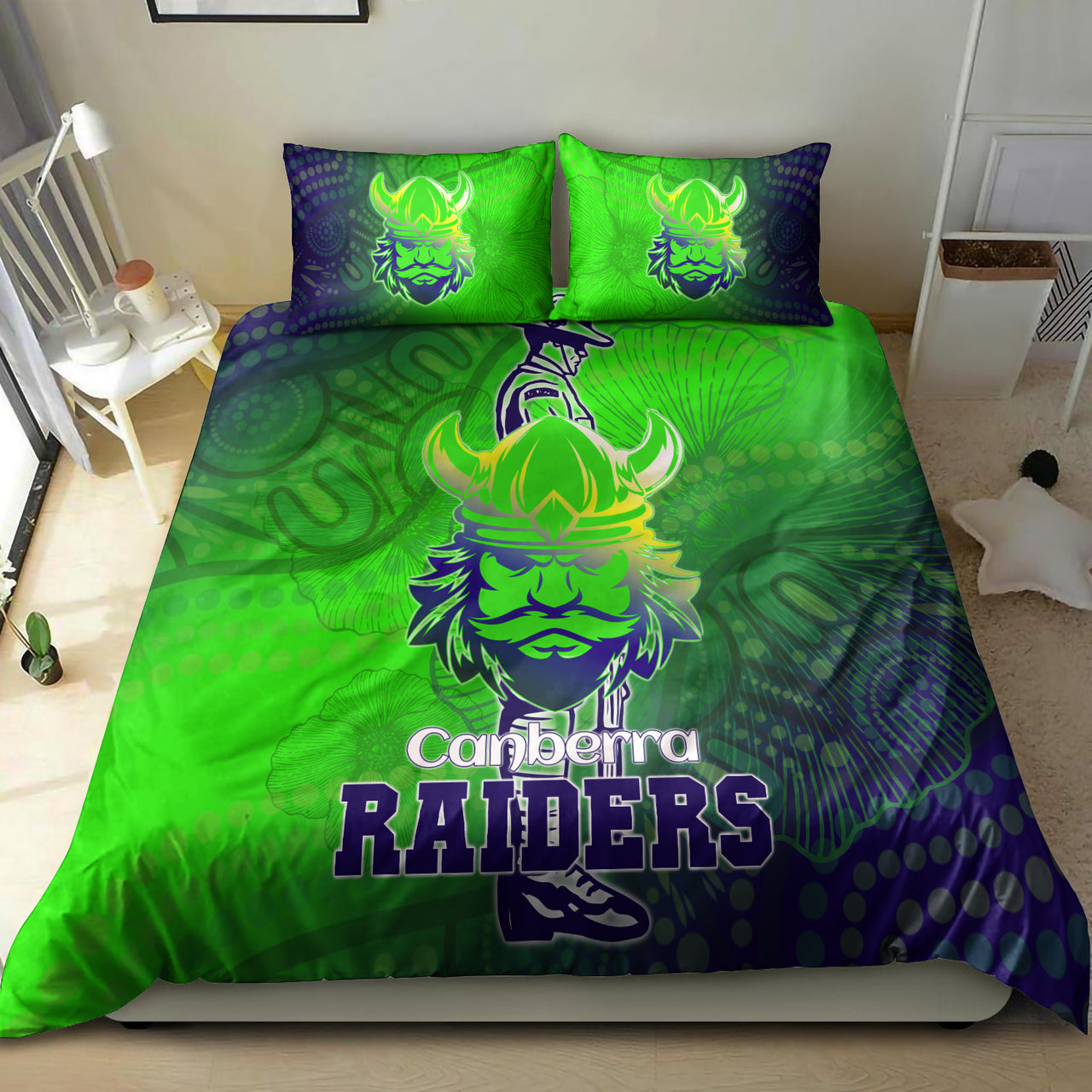 raiders-rugby-bedding-set-custom-anzac-raiders-rugby-gradient-style-bedding-set