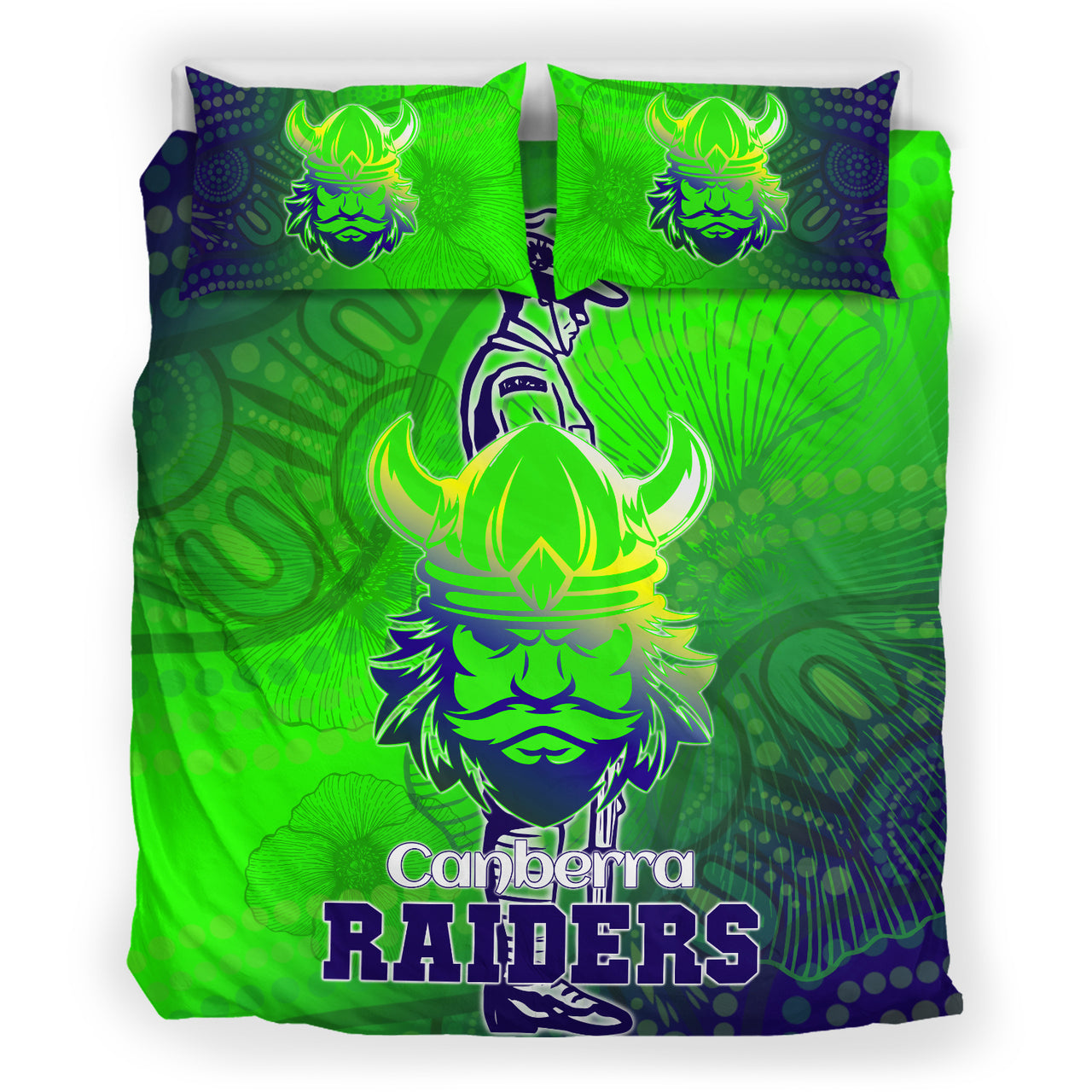 raiders-rugby-bedding-set-custom-anzac-raiders-rugby-gradient-style-bedding-set