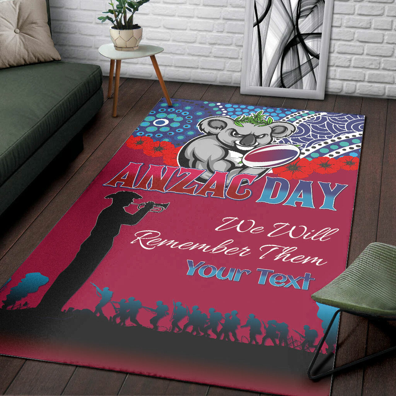 reds-rugby-area-rug-custom-anzac-koala-rugby-area-rug