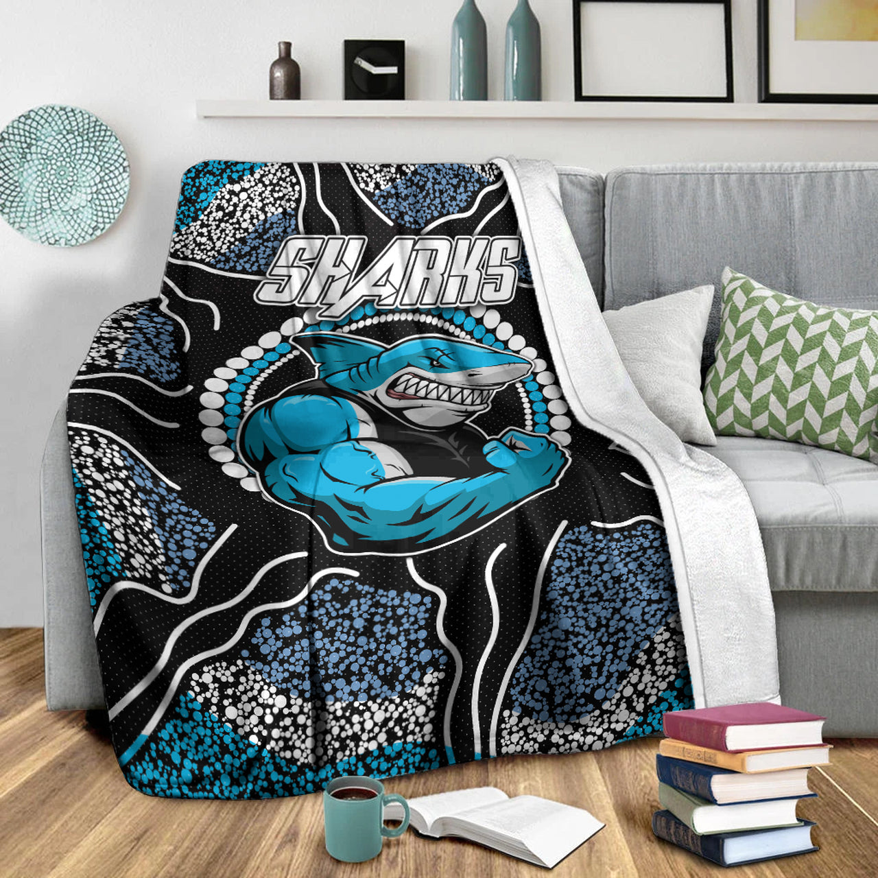 sharks-rugby-blanket-custom-indigenous-super-sharks-blanket