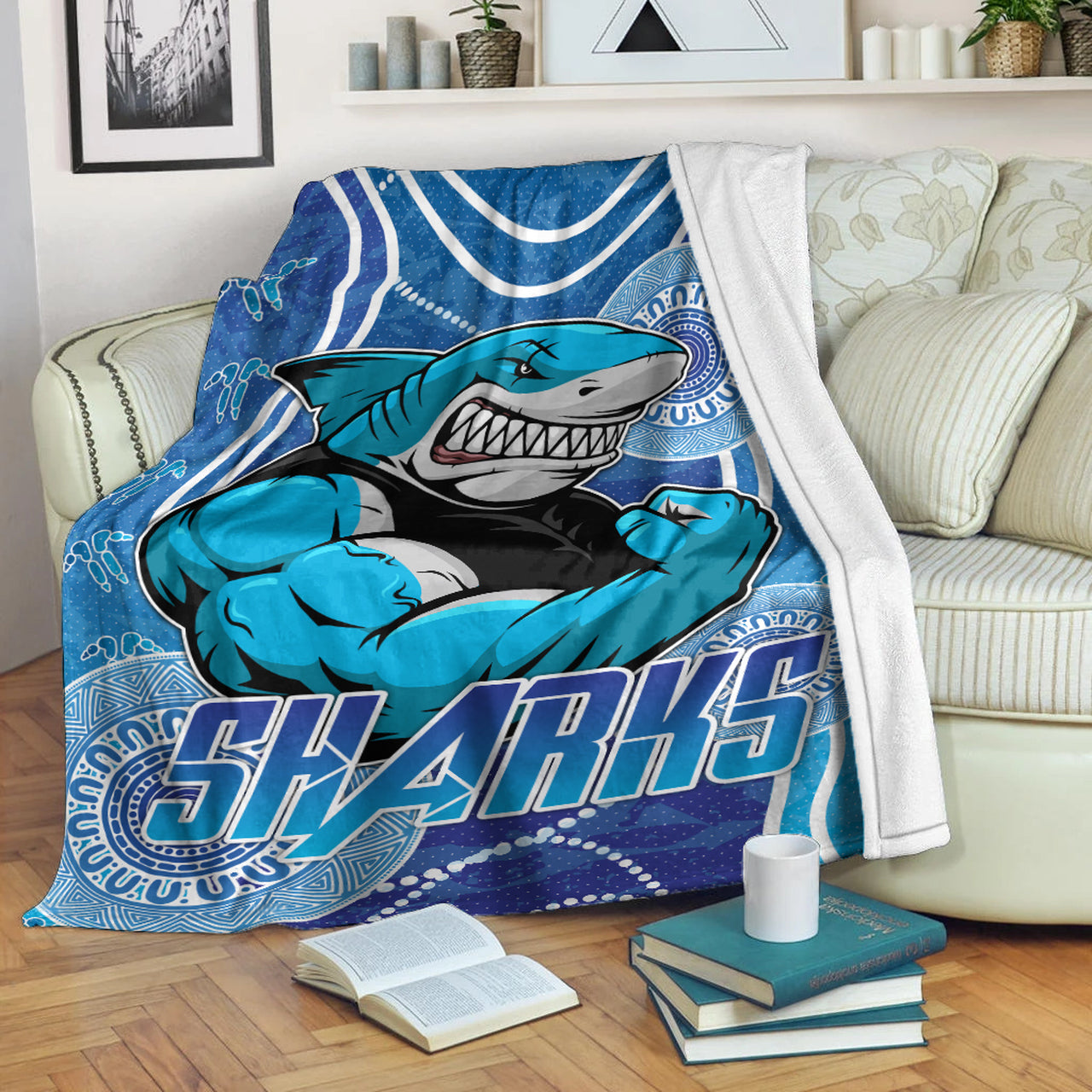 sharks-rugby-blanket-custom-sharks-blanket