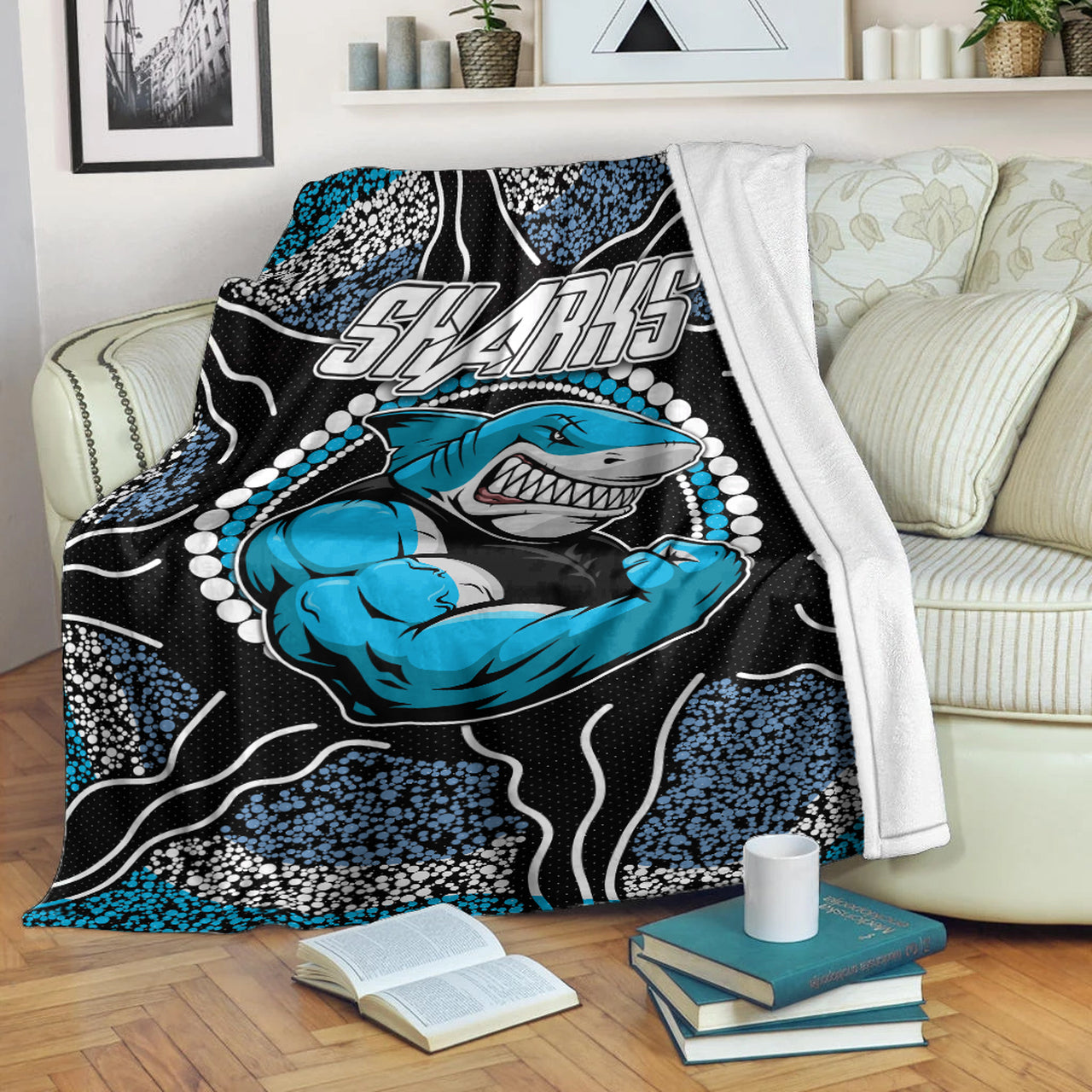 sharks-rugby-blanket-custom-indigenous-super-sharks-blanket