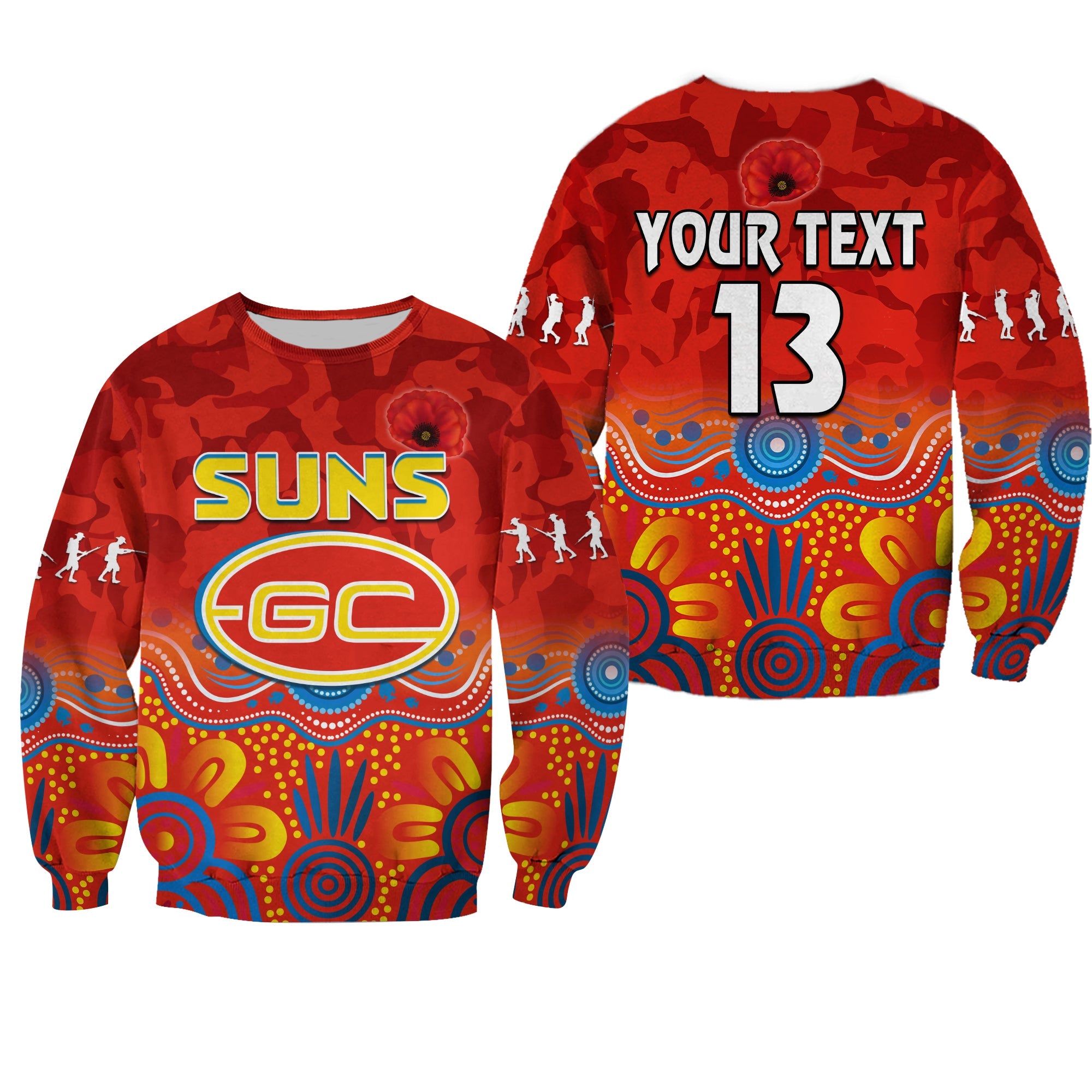 custom-text-and-number-suns-anzac-2022-sweatshirt-gold-coast-aboriginal-poppy