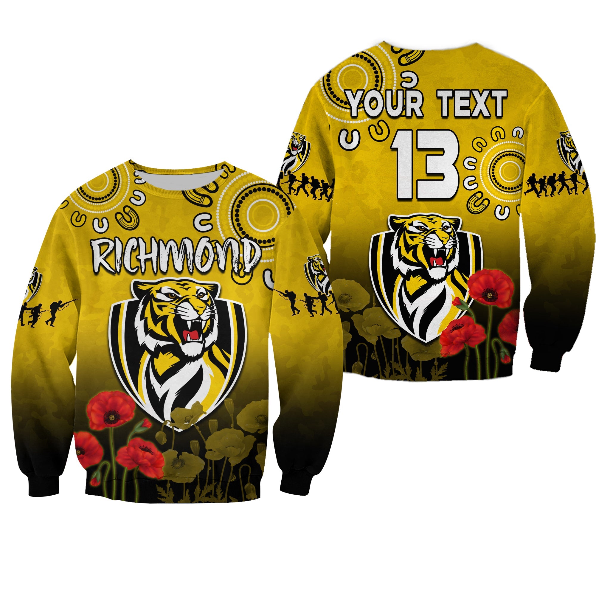 custom-text-and-number-richmond-anzac-2022-sweatshirt-tigers-aboriginal-poppy